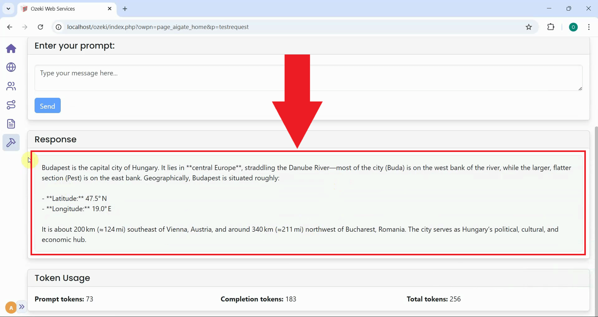 View provider response