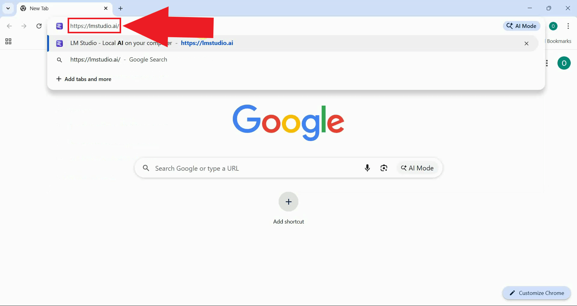 Navigate to LM Studio website