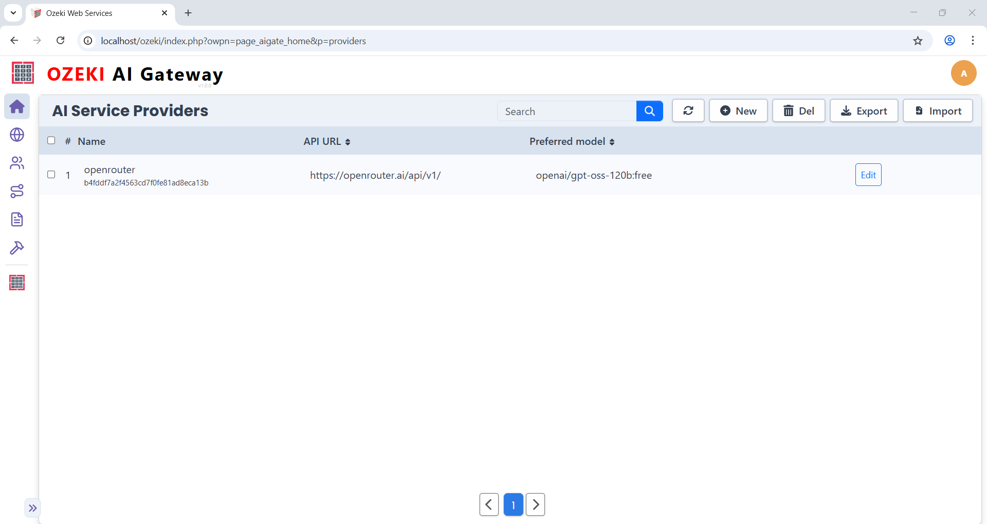 Ozeki AI Gateway Providers