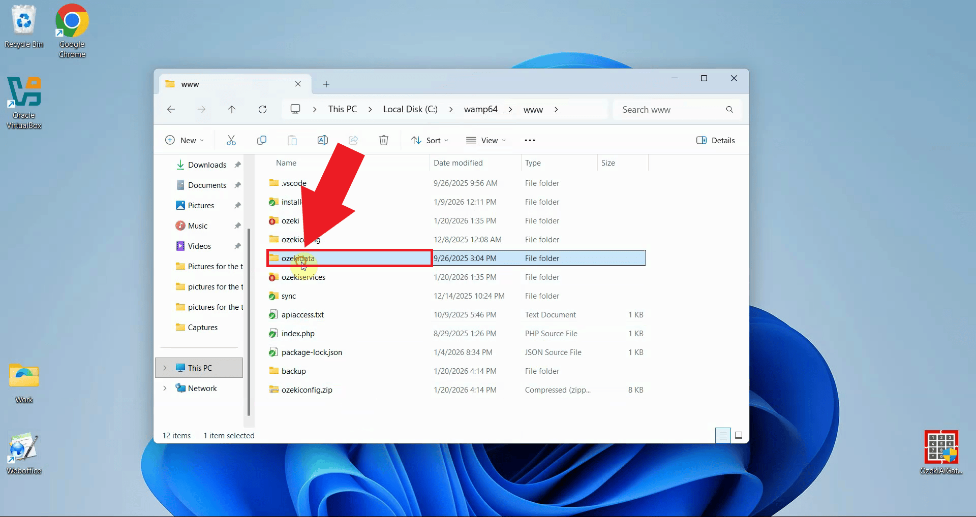 Right-click ozekidata