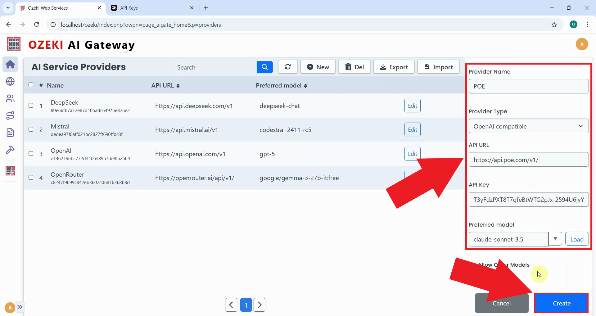Enter POE provider details