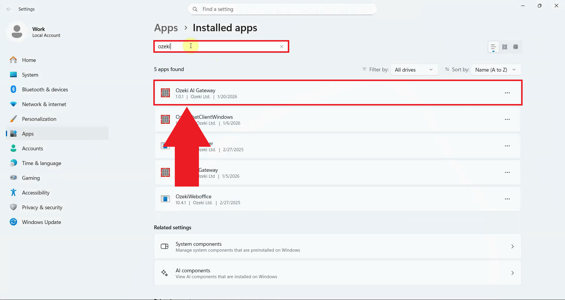 Search for Ozeki AI Gateway