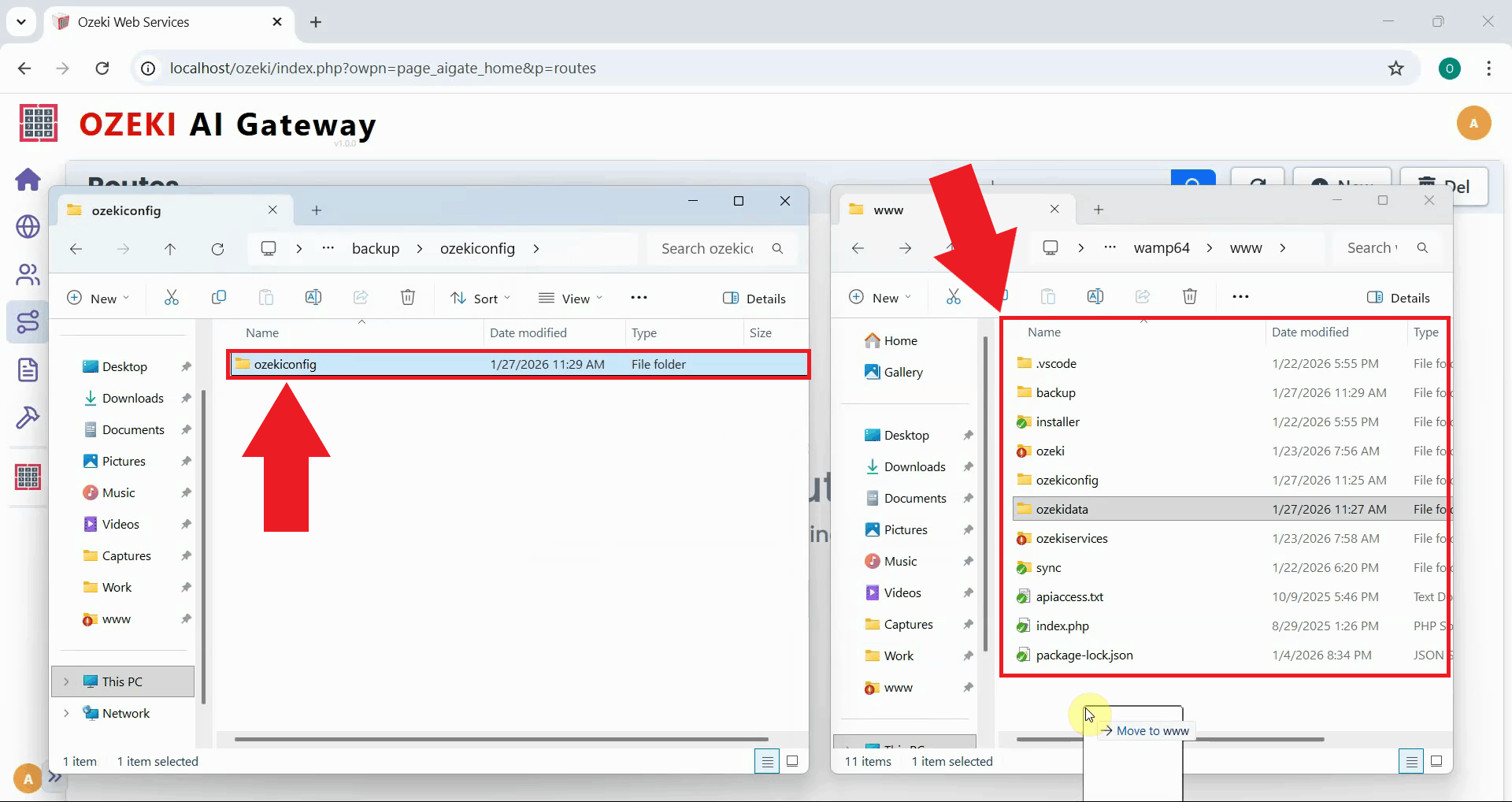 Move config to www folder