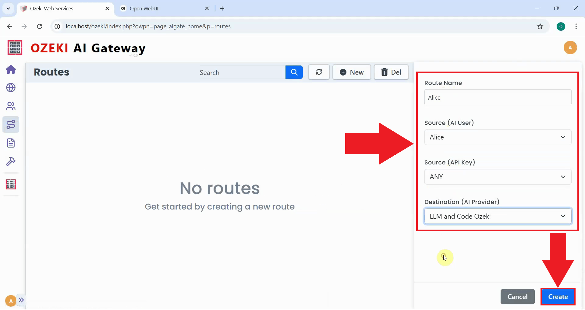 Provide route details
