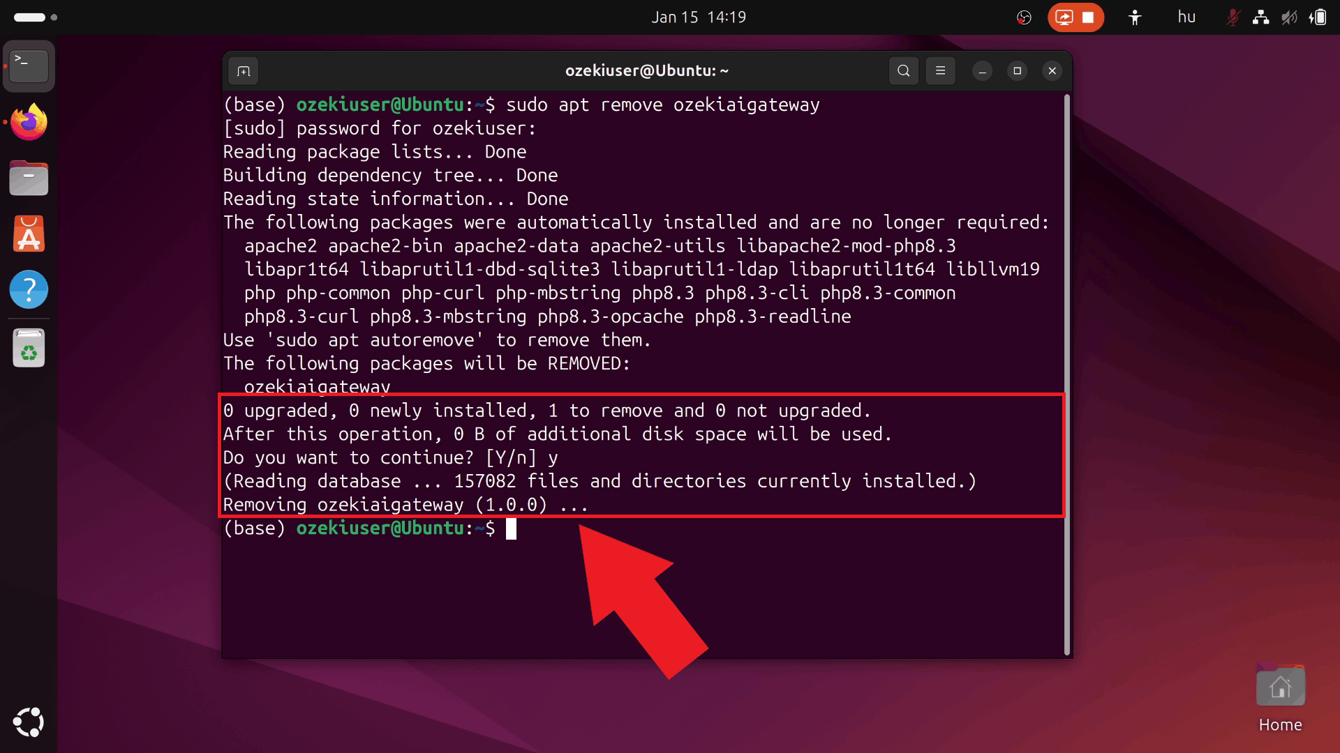 Ozeki AI Gateway removed