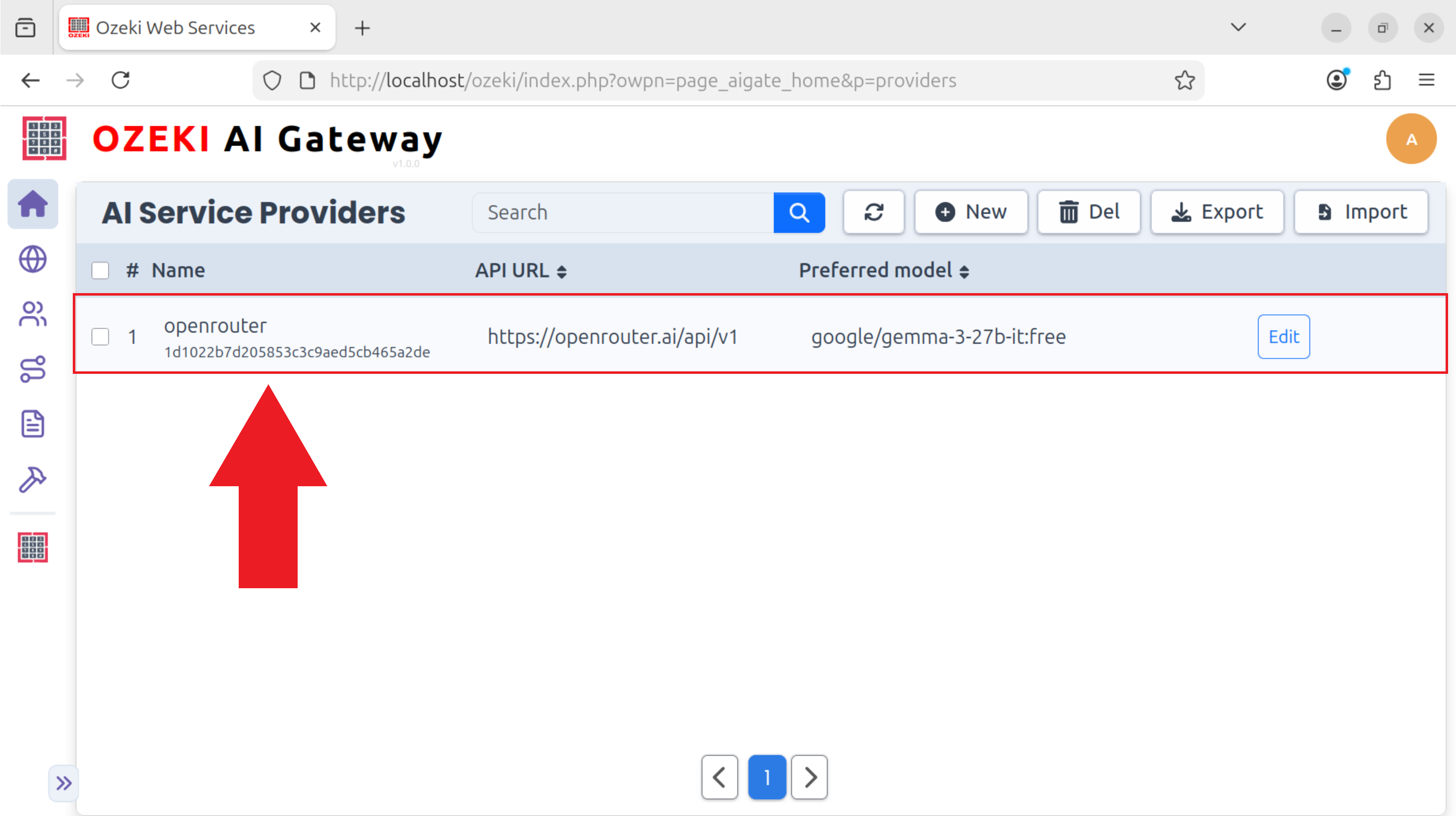 Ozeki AI Gateway providers