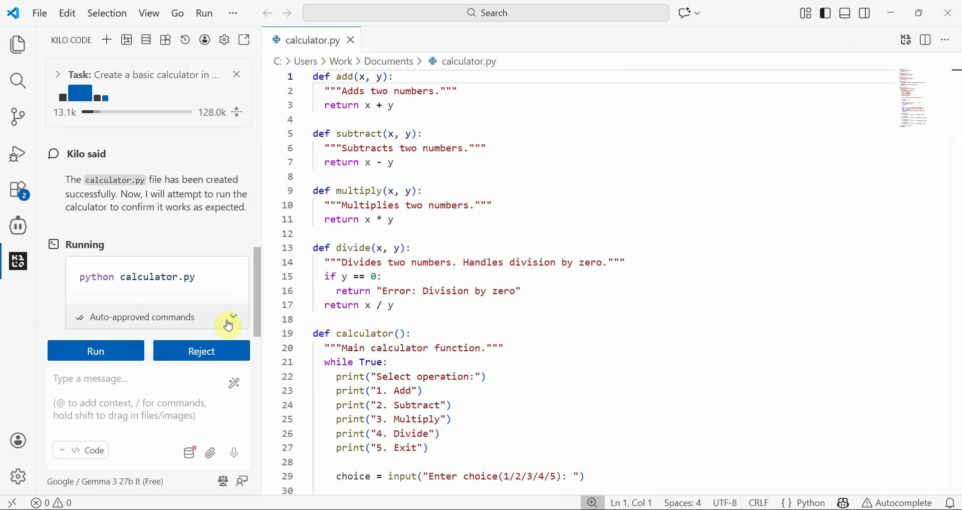 Wait for task to complete