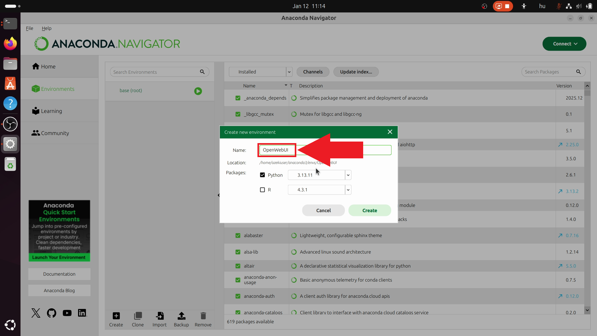 Name the environment
