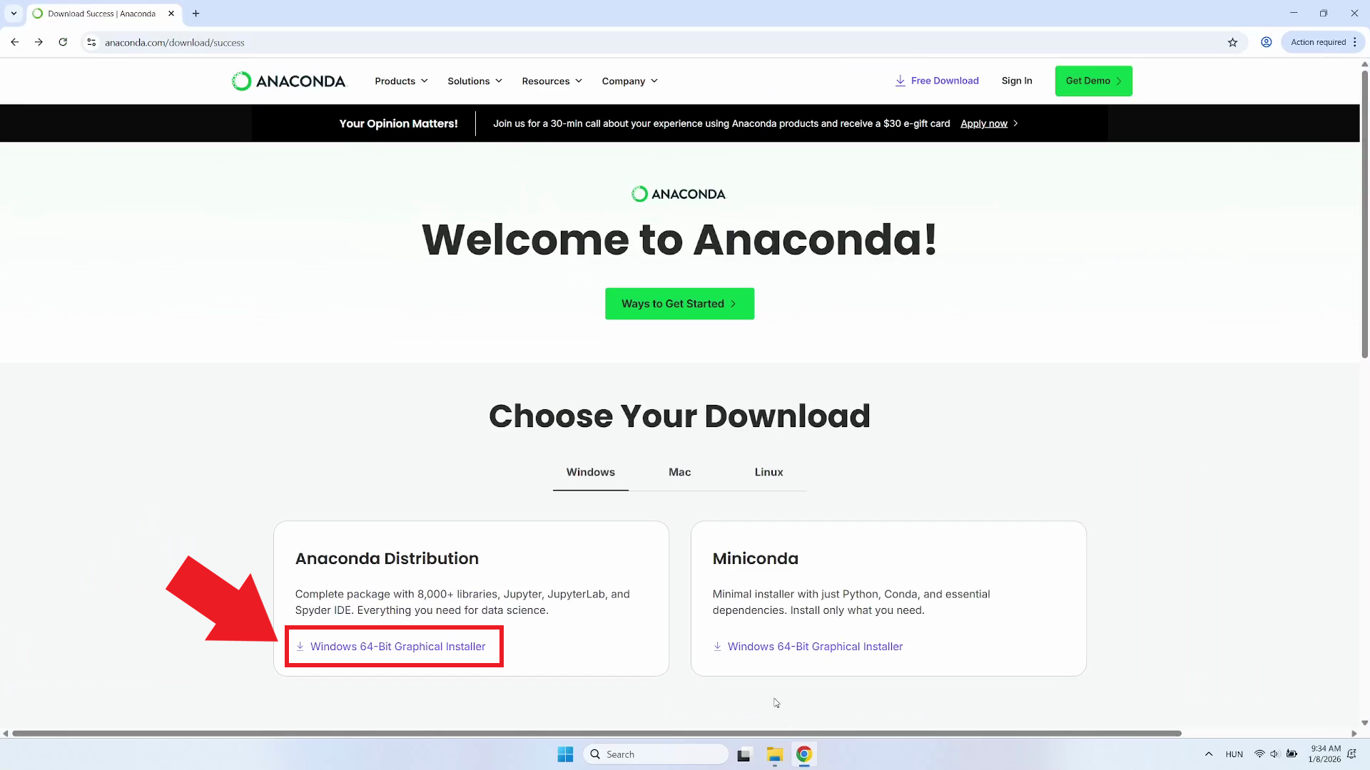 Download Anaconda
