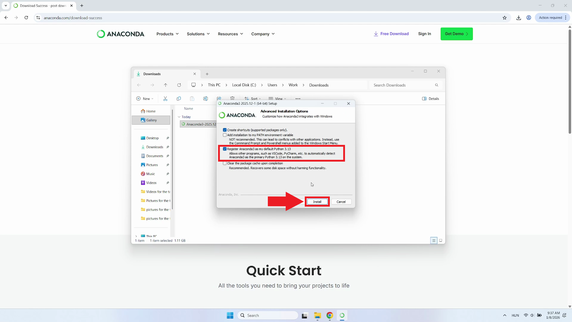 Advanced installation options