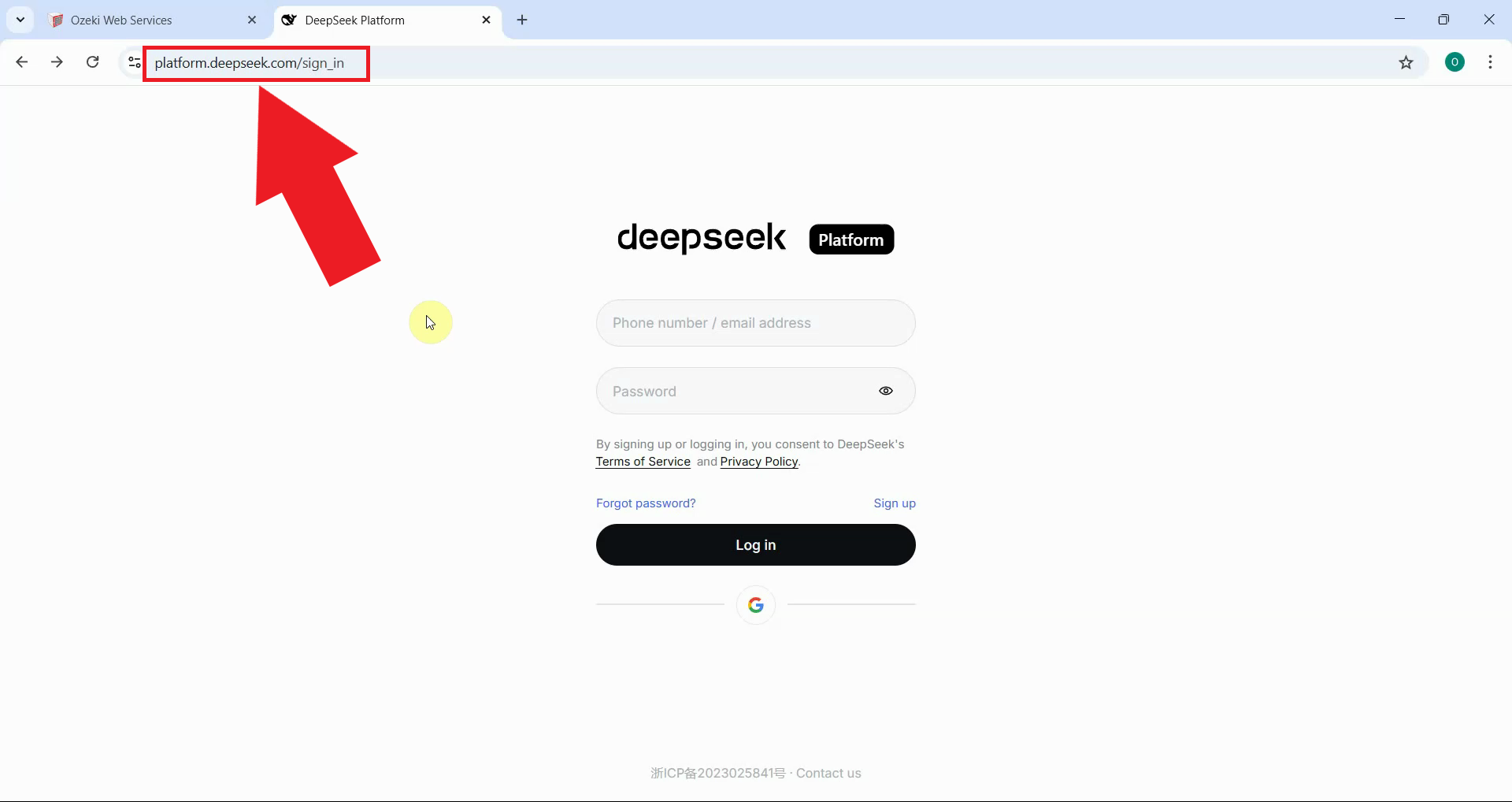 Open DeepSeek platform