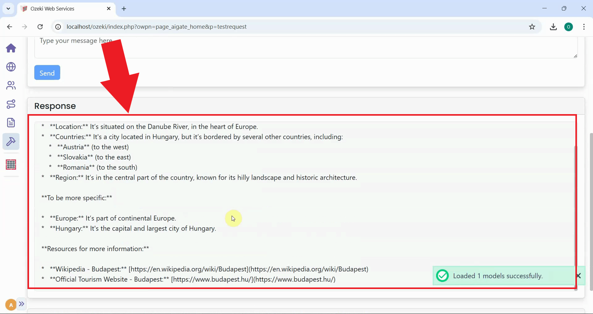 Check provider response