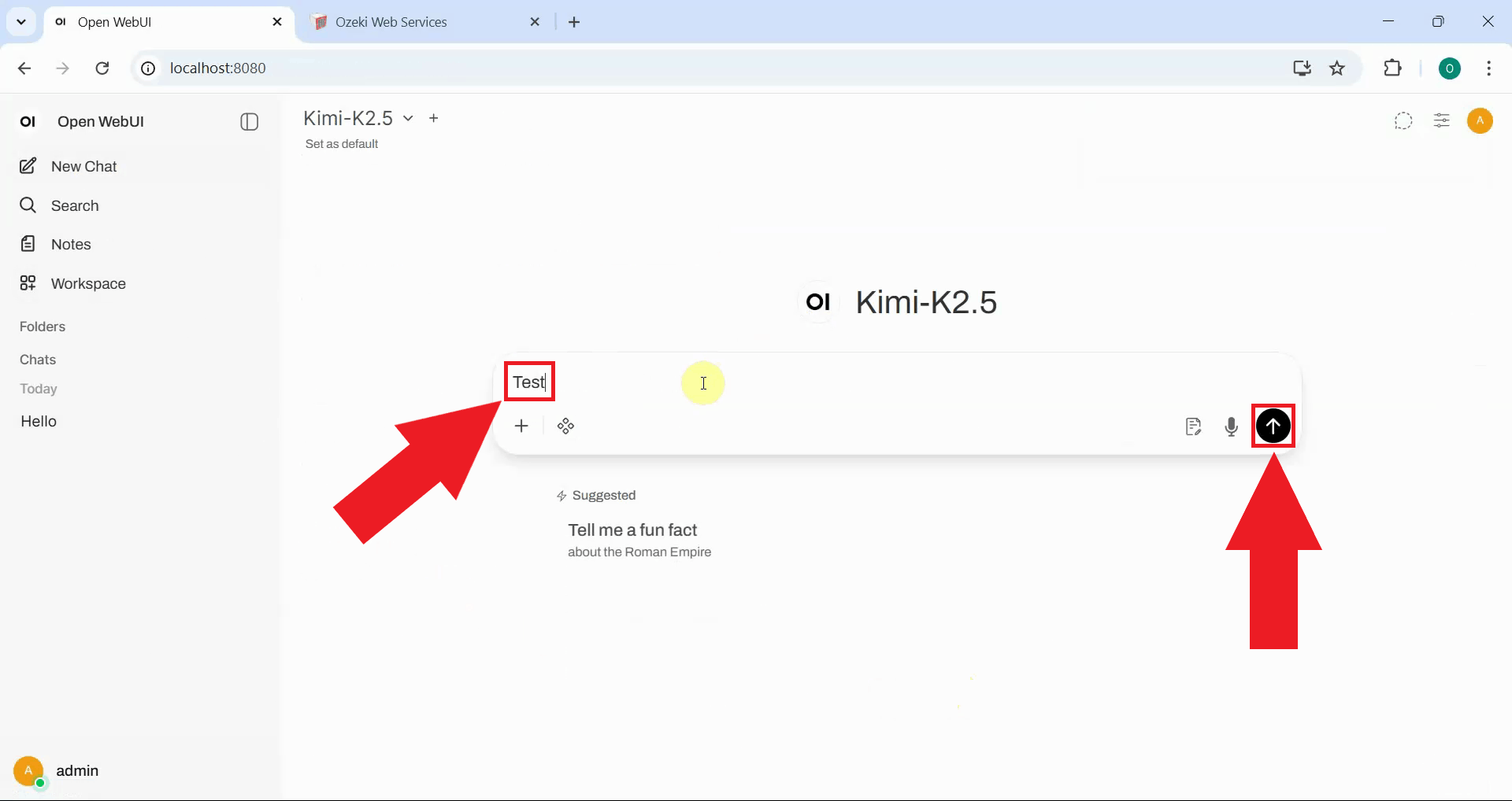 Send prompt through AI Gateway