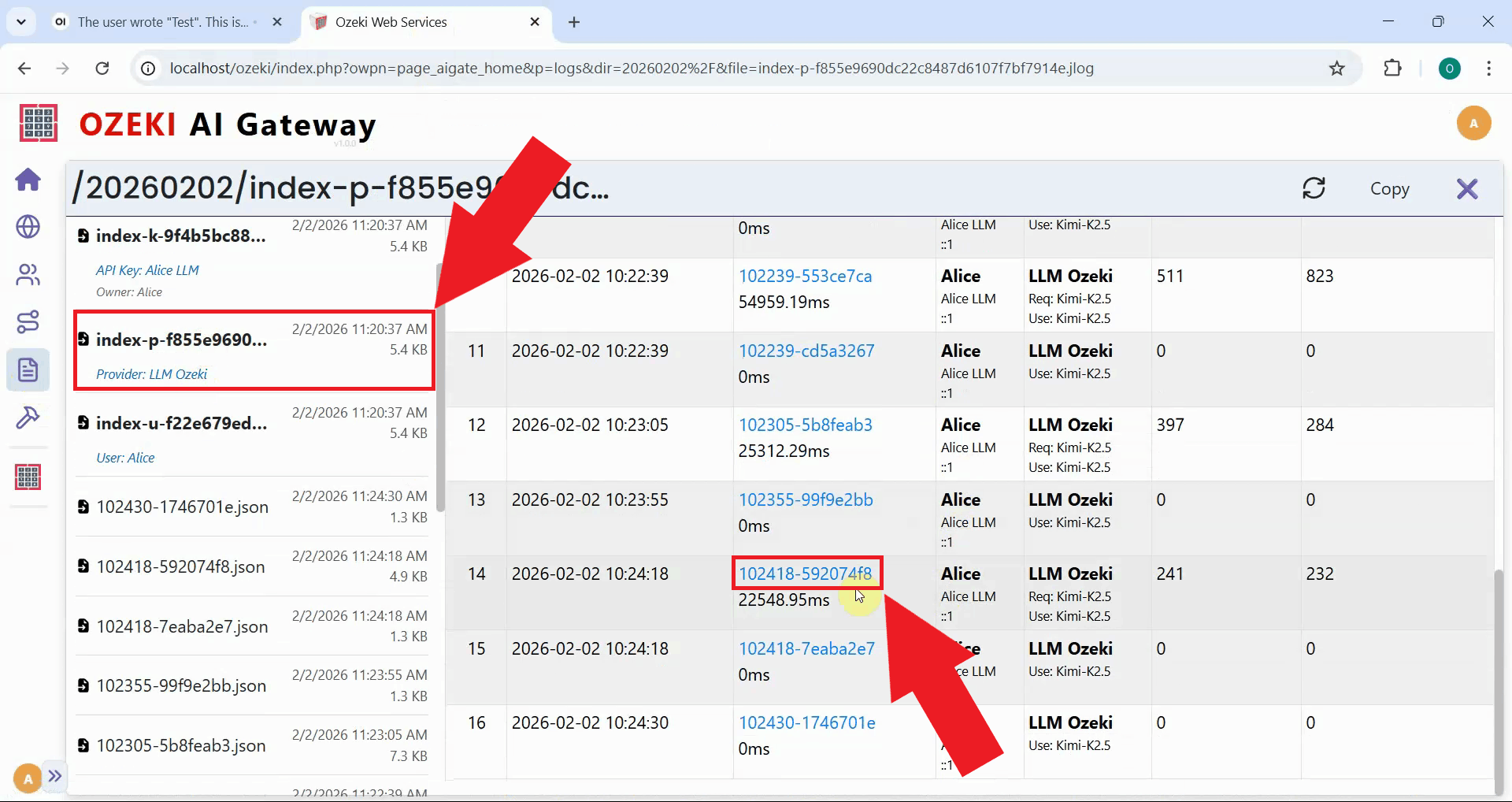 Open transaction log file