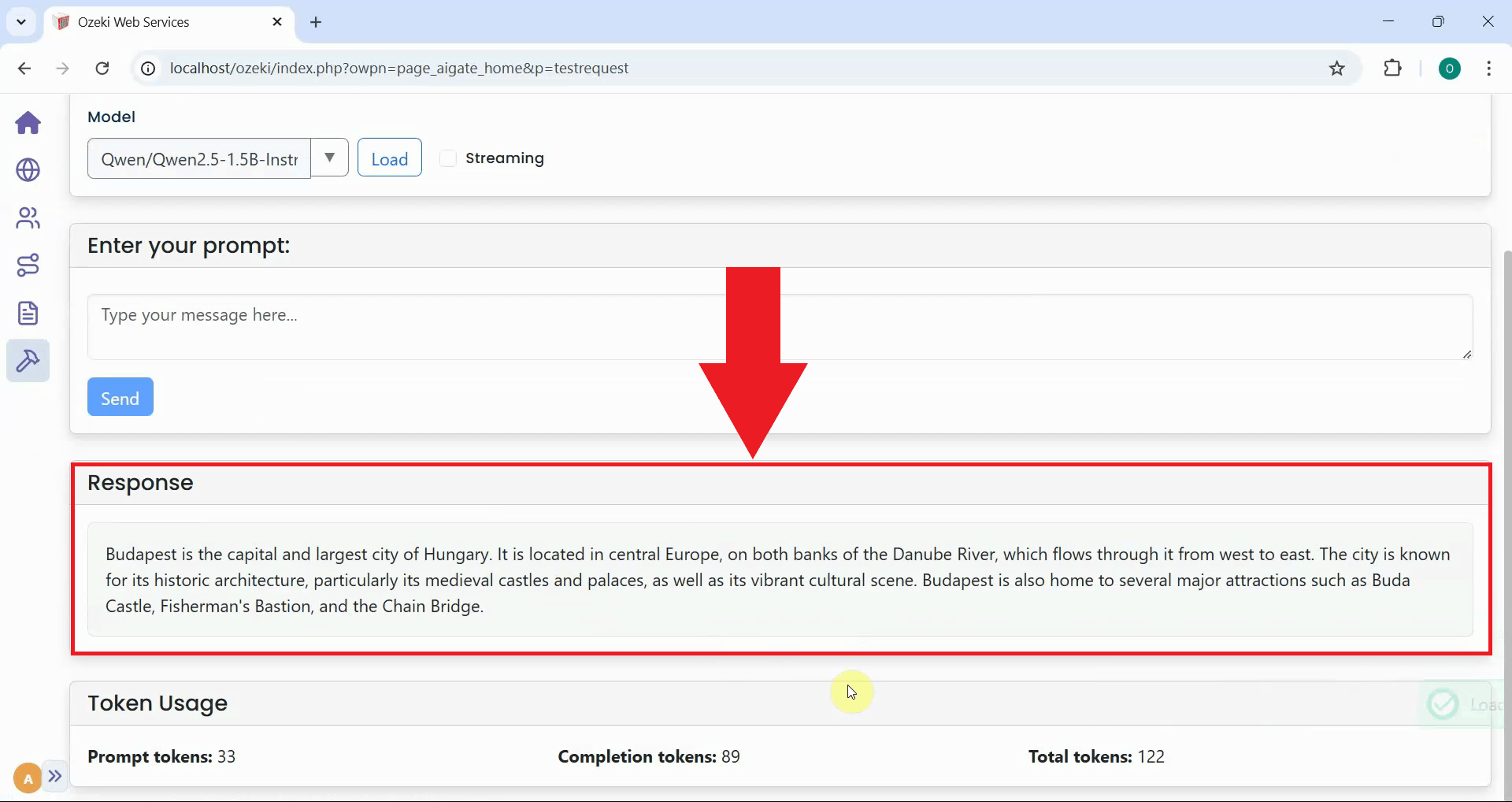 Check provider response