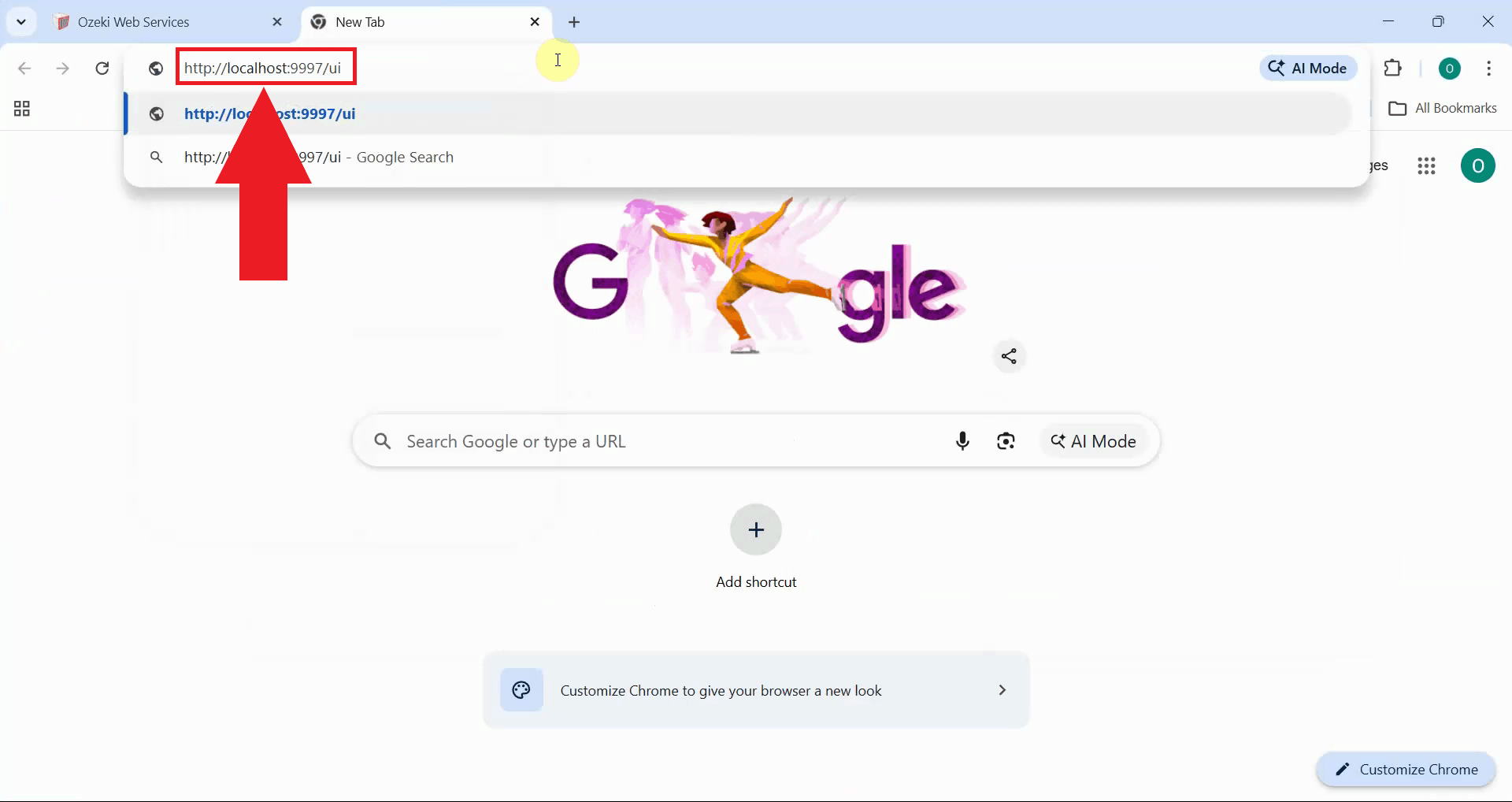 Open Xinference web UI