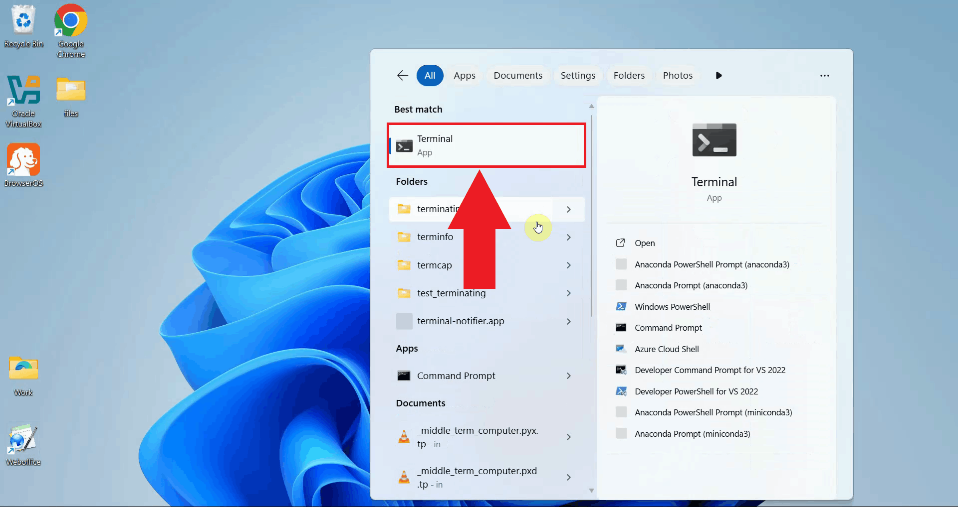 Open PowerShell terminal