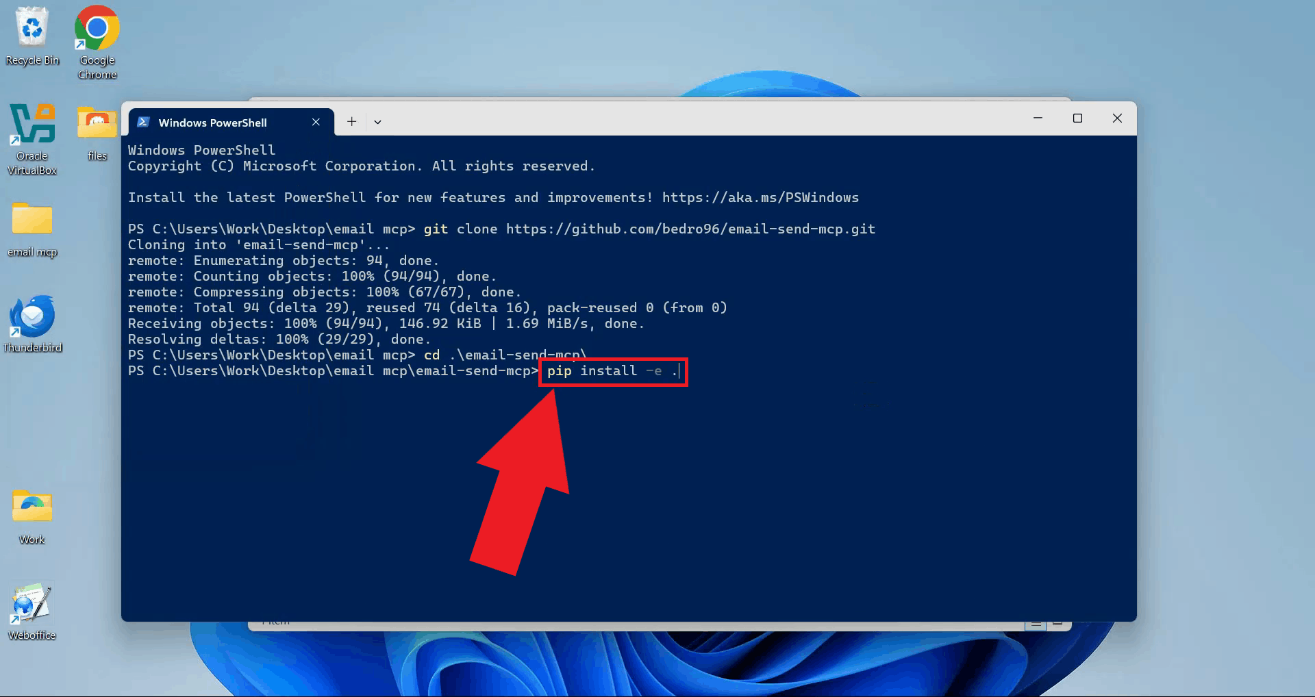 Install dependencies using pip