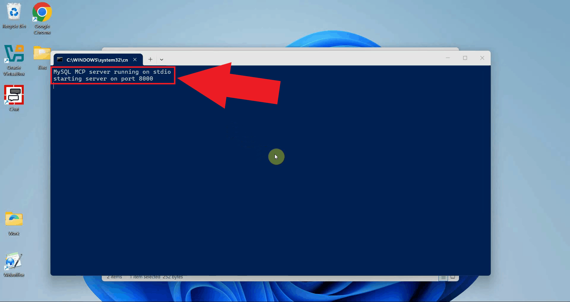 MCP proxy started