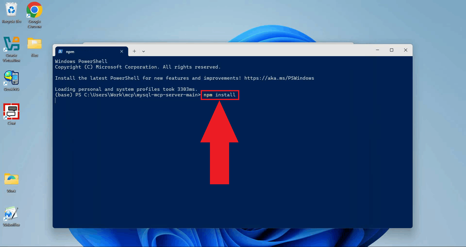 Run npm install