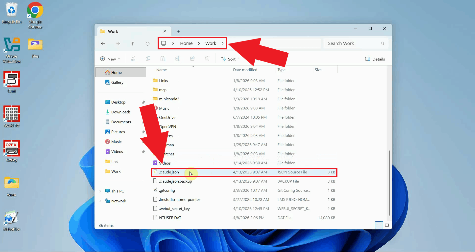 Find and open Claude config file in text editor