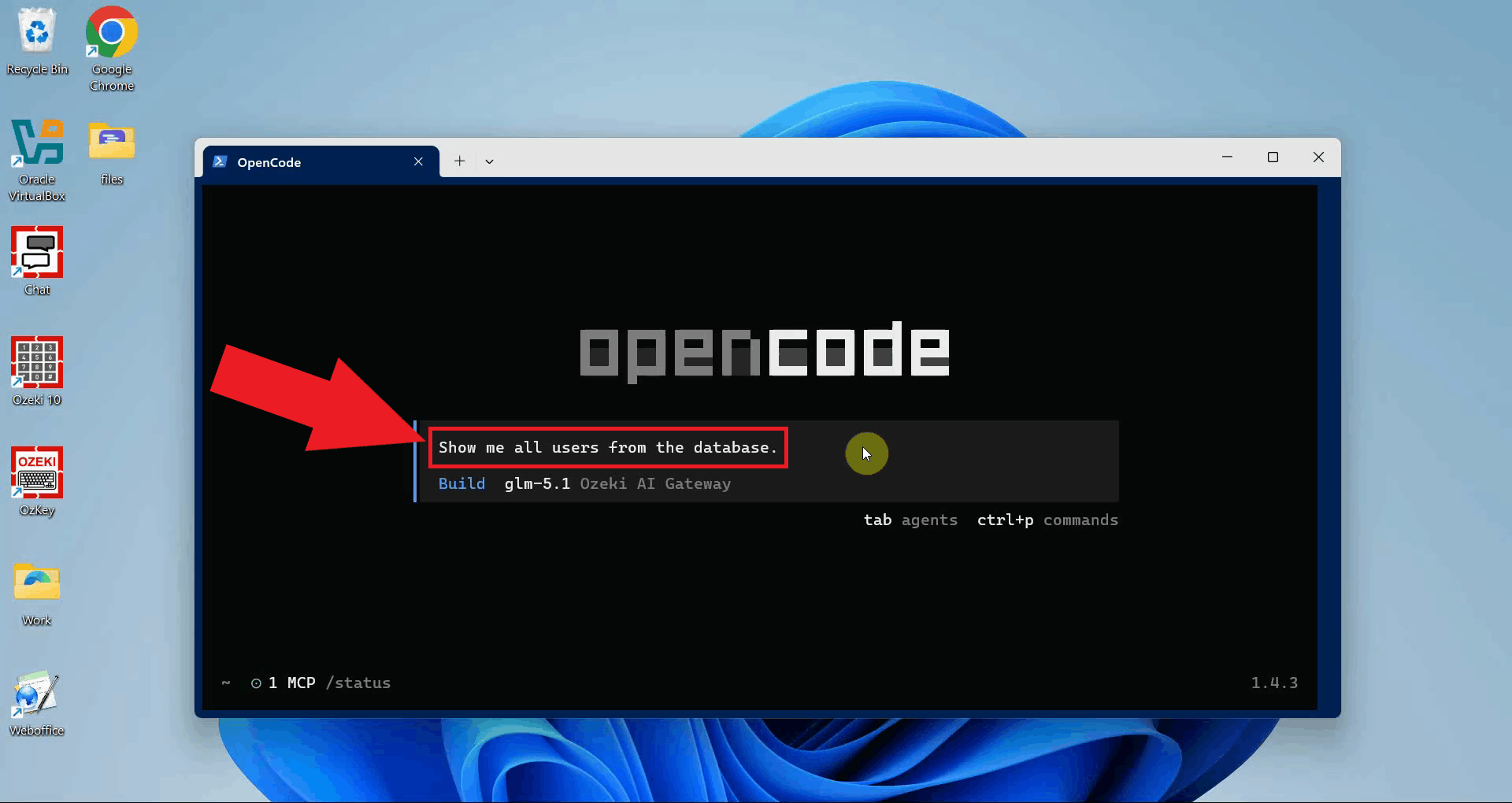 Test the SQL query tool