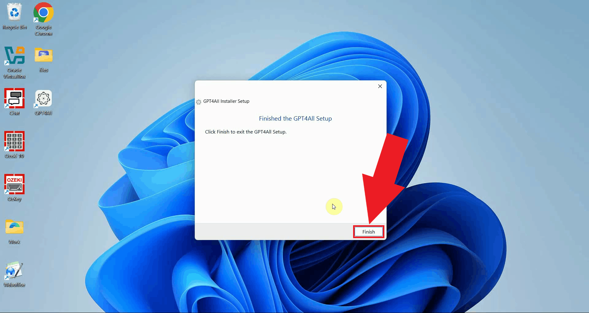 Installation finished