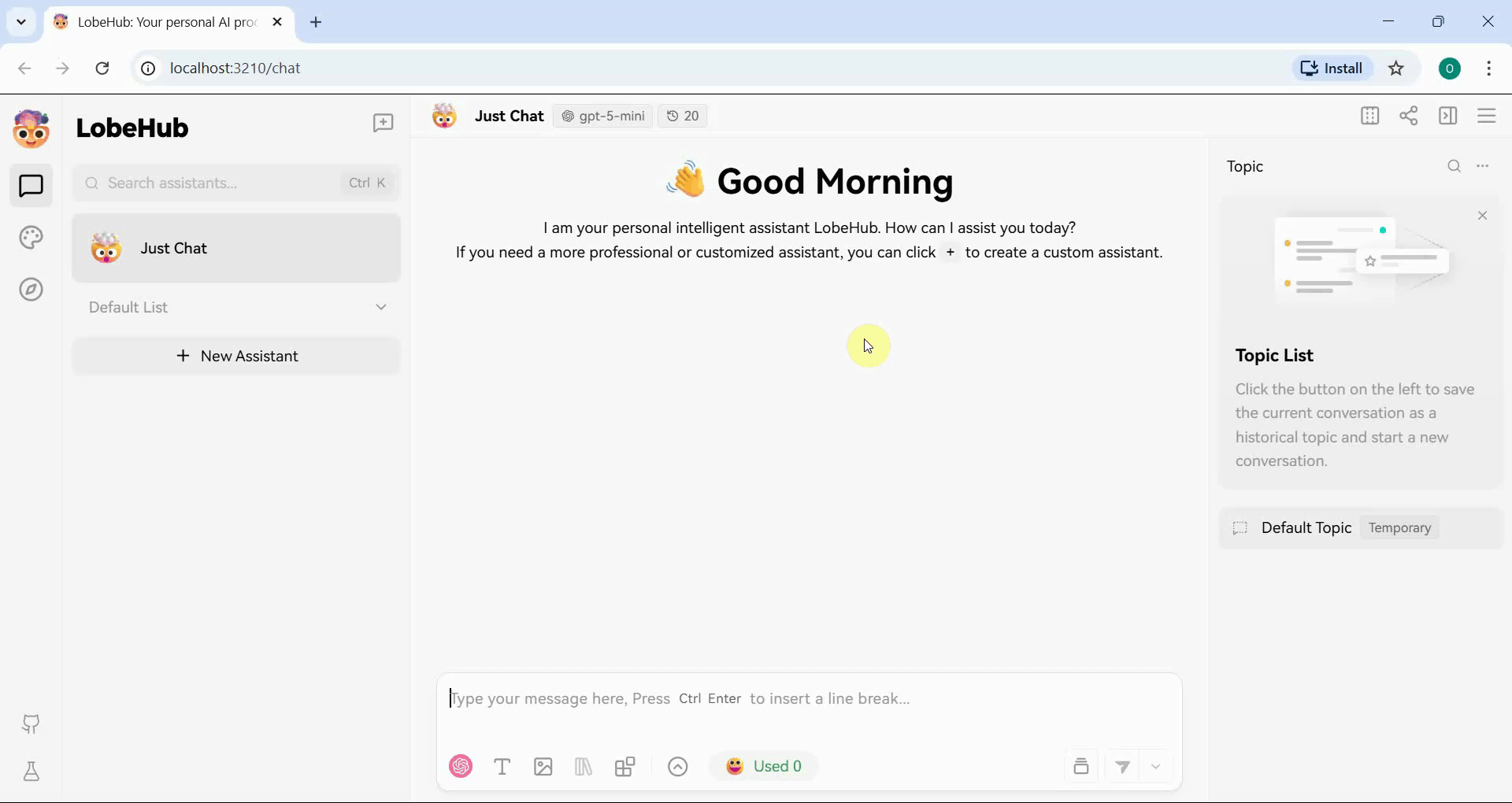 LobeChat homepage