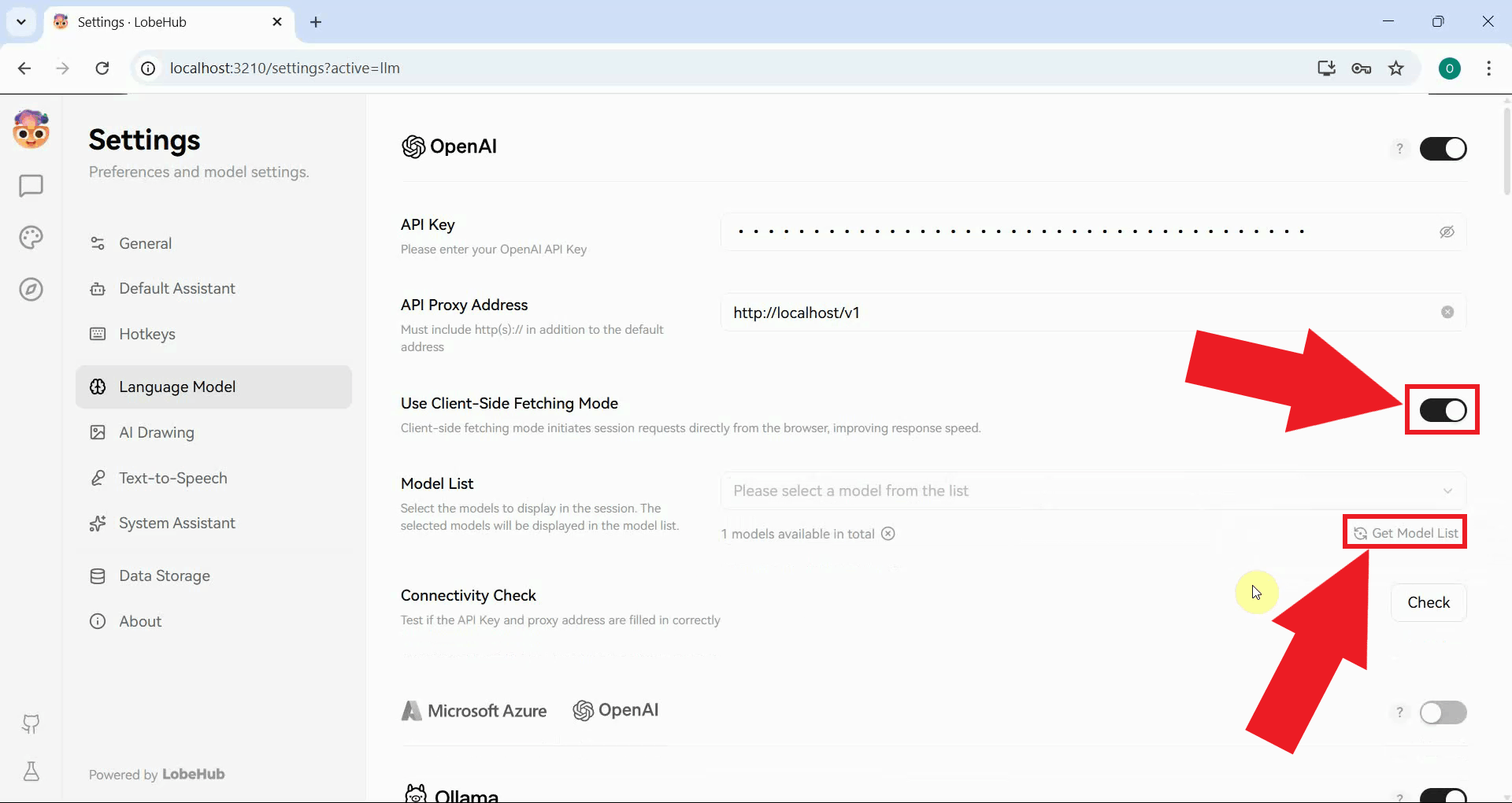 Enable client-side fetching and refresh model list