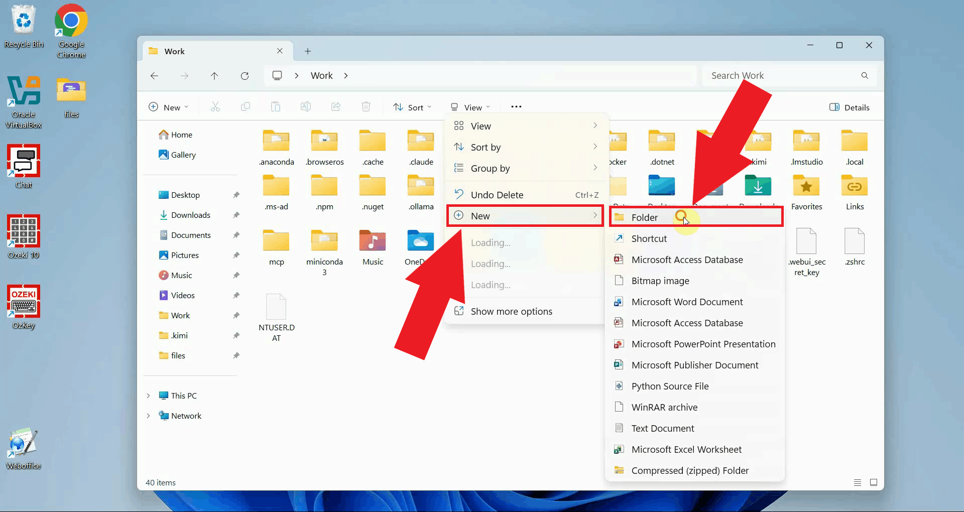 Create a folder for LibreChat