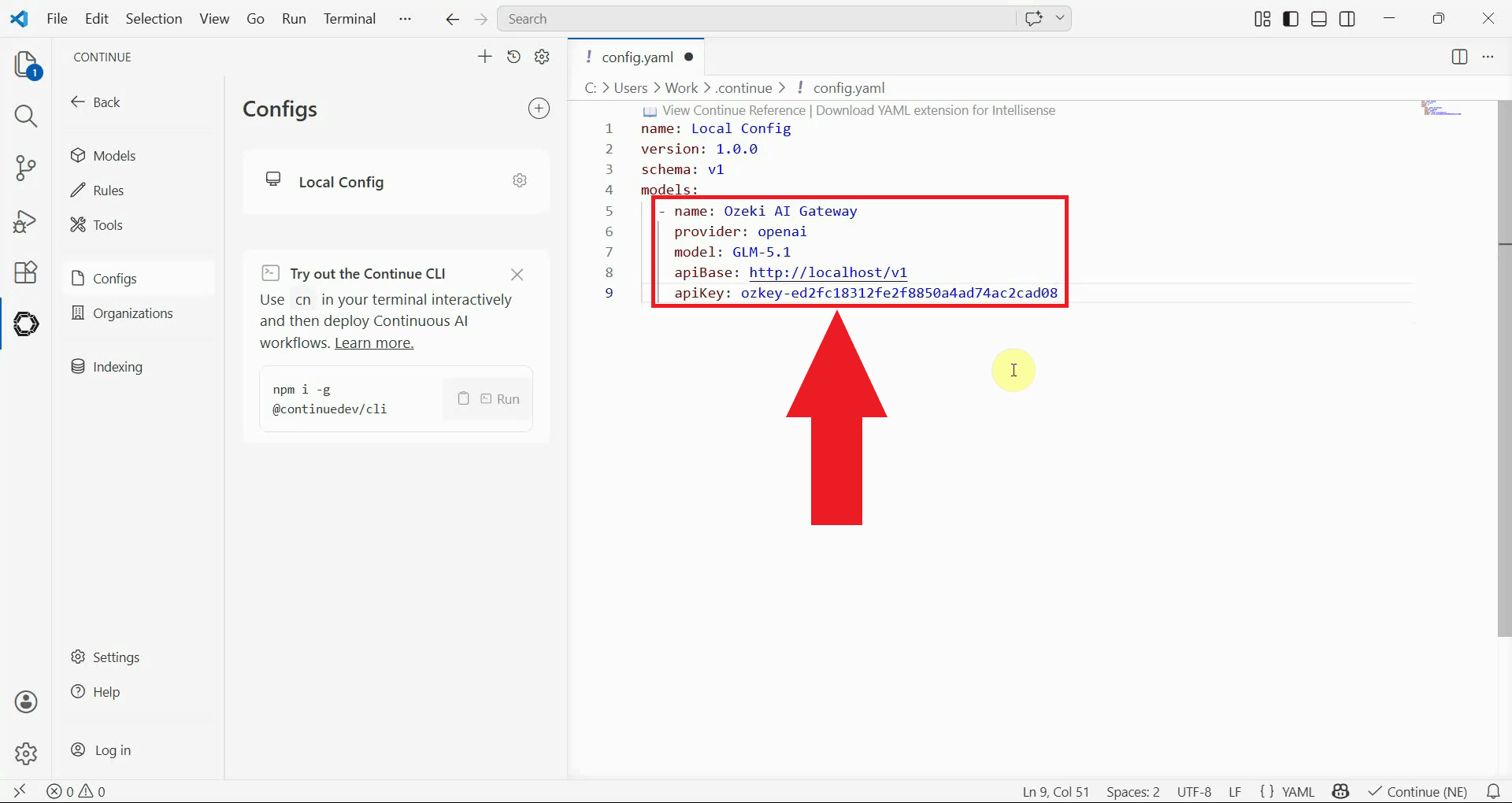 Add Ozeki AI Gateway to config models